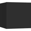 vidaXL TV-Wandschrank Schwarz 30,5x30x30 cm