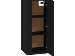 vidaXL TV-Wandschrank Schwarz 40x34,5x80 cm