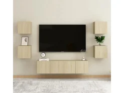 vidaXL TV-Wandschrank Sonoma-Eiche 30,5x30x30 cm