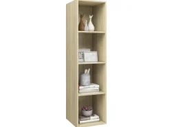 vidaXL TV-Wandschrank Sonoma-Eiche 37x37x142,5 cm Holzwerkstoff