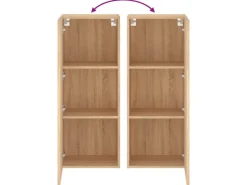 vidaXL TV-Wandschrank Sonoma-Eiche 40,5x30x102 cm Holzwerkstoff