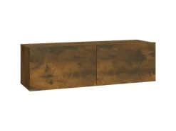 vidaXL TV-WandSchränke 2 Stk. Räuchereiche 100x30x30 cm Holzwerkstoff Modell 1