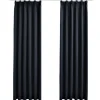 vidaXL Verdunkelungsvorhänge mit Haken 2 Stk Anthrazit 140x175cm