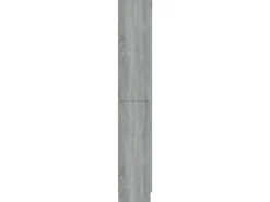 vidaXL Vitrinenschrank Grau Sonoma 82,5x30,5x185,5 cm Holzwerkstoff