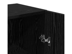 vidaXL Wand TV Schrank Schwarz Eichen-Optik 30,5 x 30 x 60 cm 875069