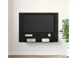 vidaXL Wand TV Schrank Schwarz Eichen-Optik 120 x 23,5 x 90 cm 875187
