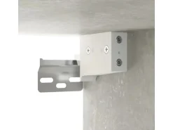 vidaXL Wand-Nachttisch Betongrau 50x36x40 cm