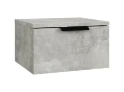 vidaXL Wand-Nachttisch Betongrau 34x30x20 cm
