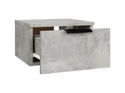 vidaXL Wand-Nachttisch Betongrau 34x30x20 cm