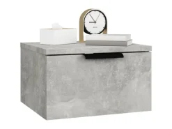 vidaXL Wand-Nachttisch Betongrau 34x30x20 cm