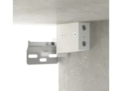vidaXL Wand-Nachttisch Betongrau 34x30x20 cm