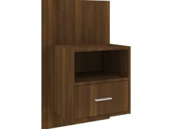 vidaXL Wand-Nachttisch Braun Eichen-Optik Holzwerkstoff Modell 1