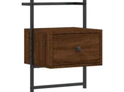 vidaXL Wand-Nachttisch Braun Eiche 35x30x51 cm Holzwerkstoff