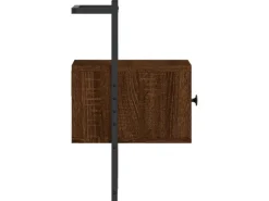 vidaXL Wand-Nachttisch Braun Eiche 35x30x51 cm Holzwerkstoff
