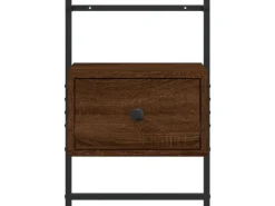 vidaXL Wand-Nachttisch Braun Eiche 35x30x51 cm Holzwerkstoff