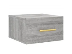 vidaXL Wand-Nachttisch Grau Sonoma 35x35x20 cm Modell 1