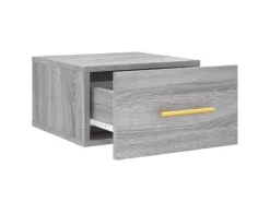 vidaXL Wand-Nachttisch Grau Sonoma 35x35x20 cm Modell 1