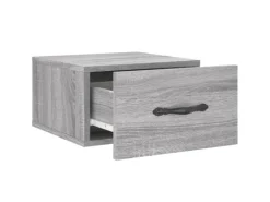 vidaXL Wand-Nachttisch Grau Sonoma 35x35x20 cm Modell 6