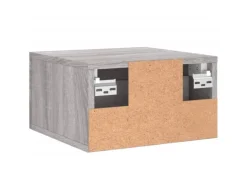 vidaXL Wand-Nachttisch Grau Sonoma 35x35x20 cm Modell 6