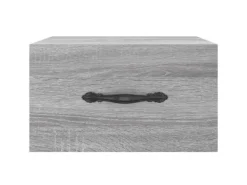 vidaXL Wand-Nachttisch Grau Sonoma 35x35x20 cm Modell 6
