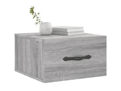 vidaXL Wand-Nachttisch Grau Sonoma 35x35x20 cm Modell 6