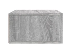 vidaXL Wand-Nachttisch Grau Sonoma 35x35x20 cm Modell 6