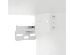 vidaXL Wand-Nachttisch mit LED-Leuchten Weiß Modell 4