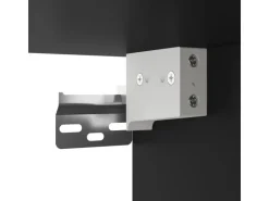 vidaXL Wand-Nachttisch mit LED-Leuchten Schwarz Modell 4