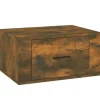 vidaXL Wand-Nachttisch Räuchereiche 50x36x25 cm