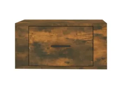 vidaXL Wand-Nachttisch Räuchereiche 50x36x25 cm