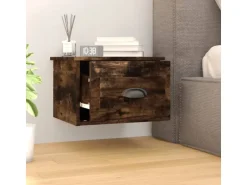vidaXL Wand-Nachttisch Räuchereiche 41,5x36x28 cm