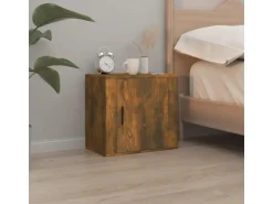 vidaXL Wand-Nachttisch Räuchereiche 50x30x47 cm