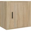 vidaXL Wand-Nachttisch Sonoma-Eiche 50x30x47 cm