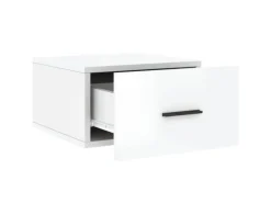 vidaXL Wand-Nachttische 2 Stk Hochglanz-Weiß 35x35x20 cm Modell 7