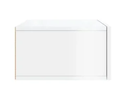 vidaXL Wand-Nachttische 2 Stk Hochglanz-Weiß 35x35x20 cm Modell 7