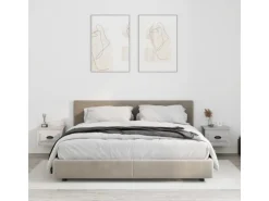 vidaXL Wand-Nachttische 2 Stk Grau Sonoma 41,5x36x28 cm