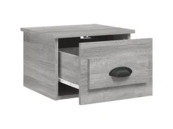 vidaXL Wand-Nachttische 2 Stk Grau Sonoma 41,5x36x28 cm