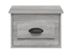 vidaXL Wand-Nachttische 2 Stk Grau Sonoma 41,5x36x28 cm