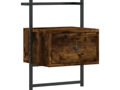 vidaXL Wand-Nachttische 2 Stk Räuchereiche 35x30x51 cm Holzwerkstoff