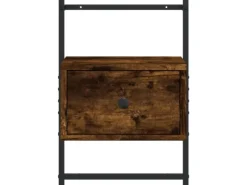 vidaXL Wand-Nachttische 2 Stk Räuchereiche 35x30x51 cm Holzwerkstoff