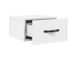 vidaXL Wand-Nachttische 2 Stk Weiß 35x35x20 cm Modell 2