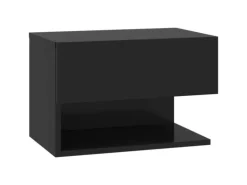 vidaXL Wand-Nachttische 2 Stk Schwarz Holzwerkstoff Modell 4