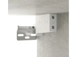 vidaXL Wand-Nachttische 2 Stk Betongrau 34x30x20 cm