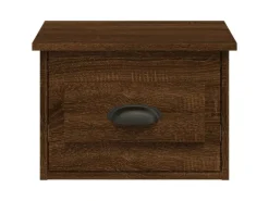 vidaXL Wand-Nachttische 2 Stk Braun Eichen-Optik 41,5x36x28 cm