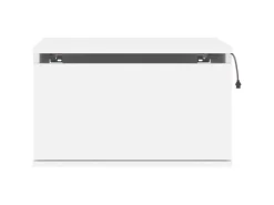 vidaXL Wand-Nachttische mit LED-Leuchten 2 Stk Weiß Modell 4