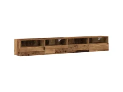 vidaXL Wand-TV-Schrank 2 Stk Altholz 100x30x30cm Holzwerkstoff 862189