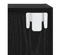 vidaXL Wand-TV-Schrank 4 Stk Schwarz Eichen-Optik 37 x 37 x 72 cm 3393562