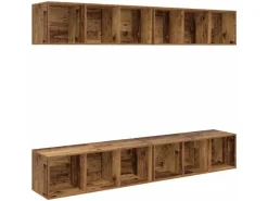 vidaXL Wand-TV-Schrank 4 Stk Altholz 37 x 37 x 107,5 cm Holzwerkstoff 3393534