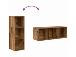 vidaXL Wand-TV-Schrank 4 Stk Altholz 37 x 37 x 107,5 cm Holzwerkstoff 3393534