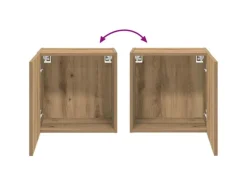 vidaXL Wand-TV-Schrank Artisan-Eiche 40,5x30x40cm Holzwerkstoff 882935